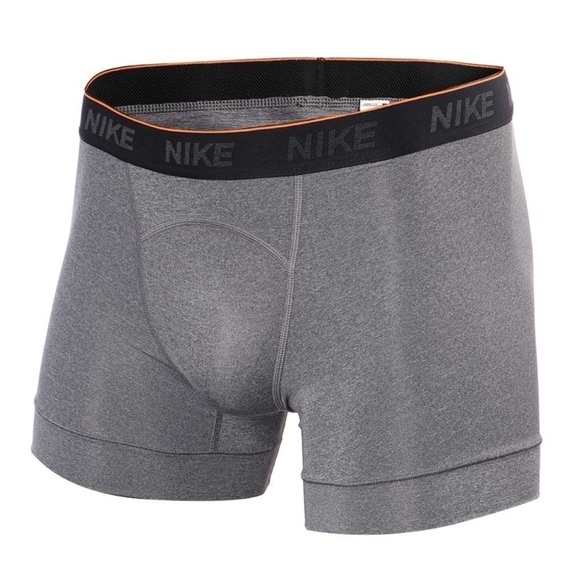 Nike Men’s Dri-fit Boxer Briefs XXL Grey Black - Picture 1 of 8